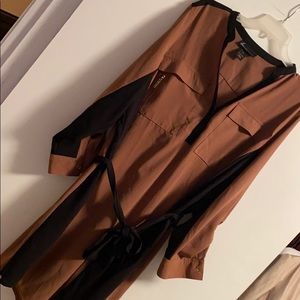 22 Lane Bryant Belted Shirt Dress EUC